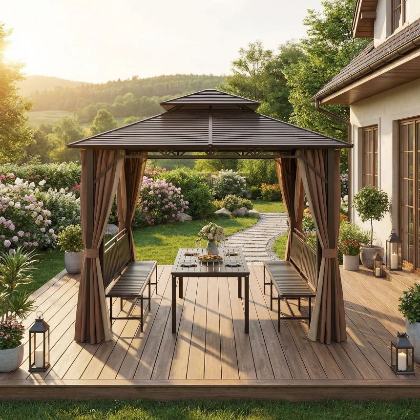 코리아모터텍 루프탑천막 야외 포차 옥탑 테라스 가제보 캐노피 천막 858,500원