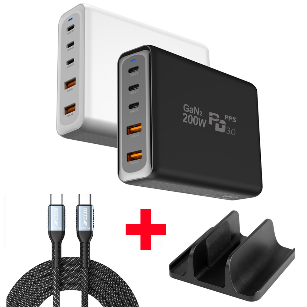 UM2 QCPD200W C타입 USB 고속 PD 멀티 5포트 고속충전기 접지플러그 200W 충전 여행용 89,000원