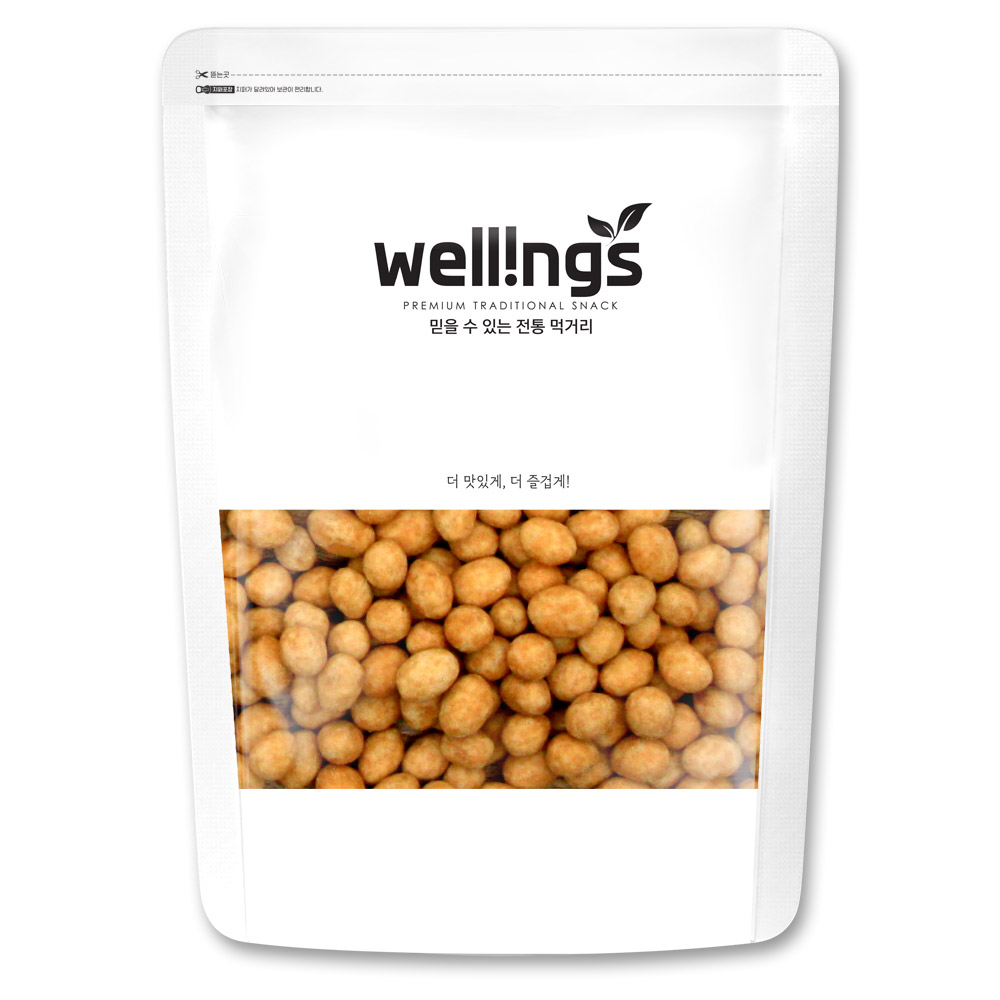웰링스 추억의 옛날 과자 간식 로스티드피넛츠600g, 1개, 600g 4,900원