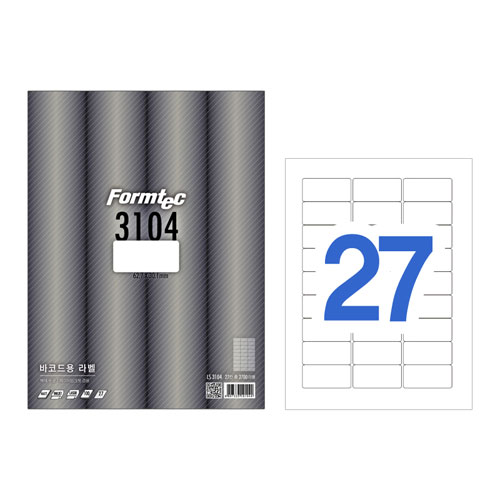 폼텍)바코드용라벨(LS-3104/100매) 23,000원