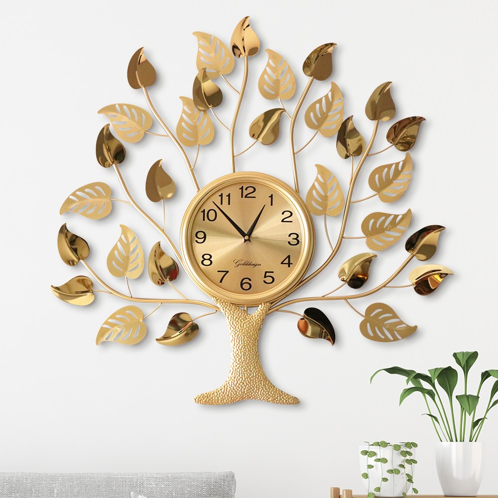 황금 돈나무 대형 무소음 벽시계 벽걸이시계 집들이선물 개업선물 109,000원
