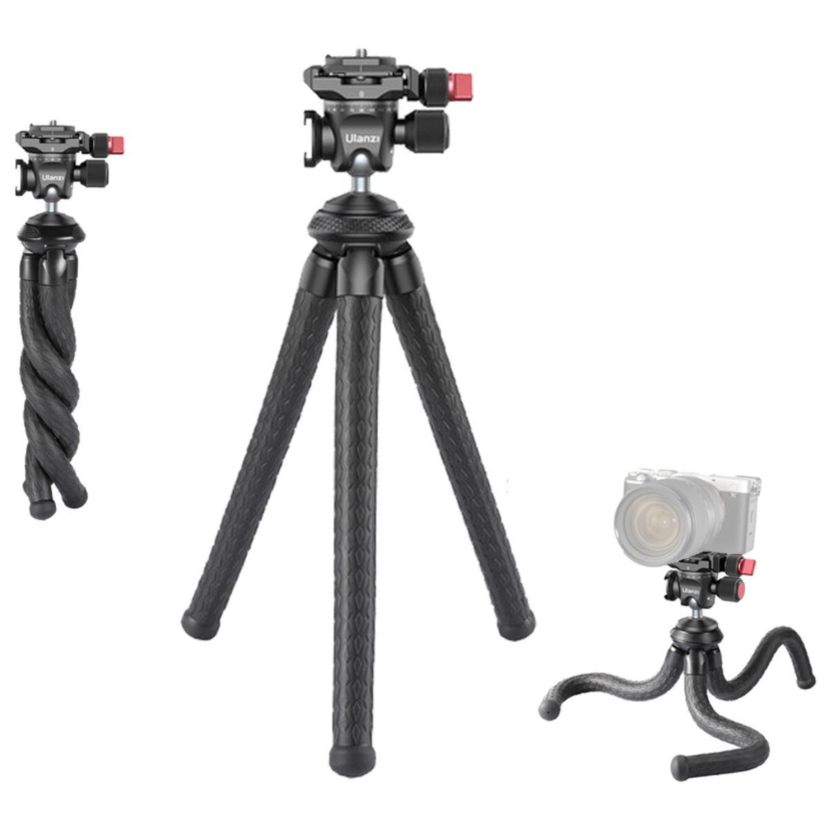Ulanzi MT-35 문어발 삼각대 메탈볼헤드 2kg 지지하중 브이로그용 45,000원