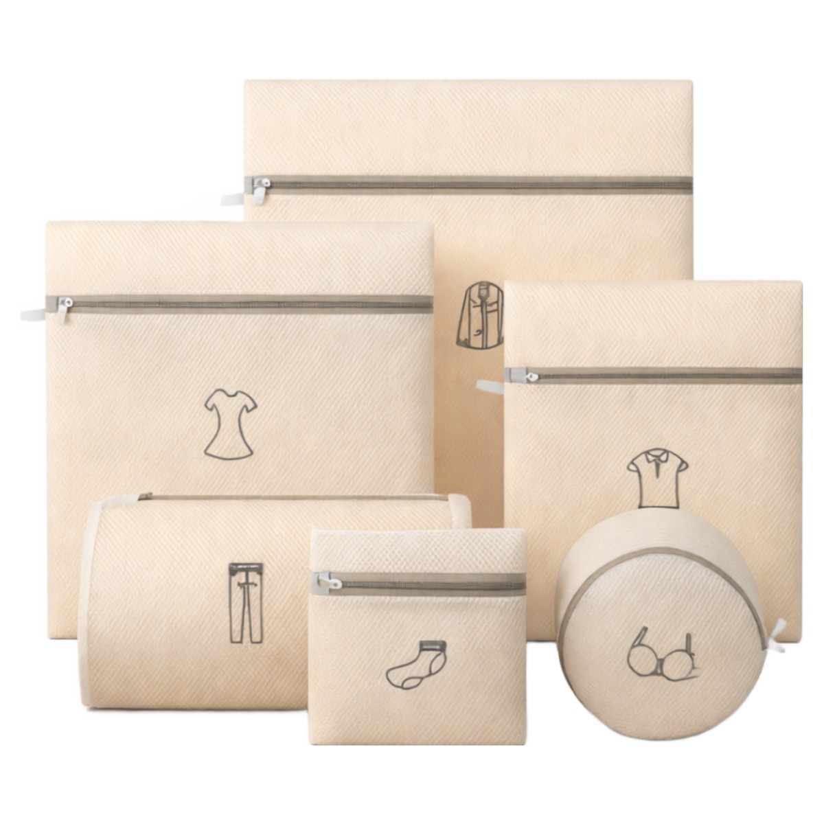 이중메쉬 안전한 지퍼 세탁망, 1세트, 흰색 12,600원