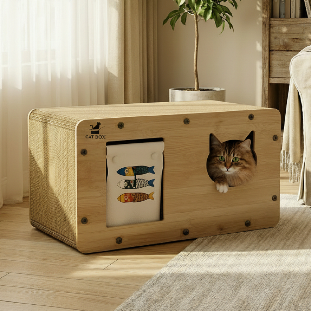캣박스 고양이 스크래쳐 스크래처 숨숨집 박스 하우스, 1) 커튼형, 1개 19,000원