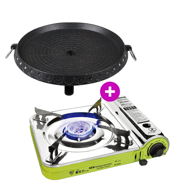 맥선 MS-3500S (슬림고화력) 휴대용 가스렌지 부르스타 버너 1개 + 맥선 원형불판 1개 무료배송 43,900원
