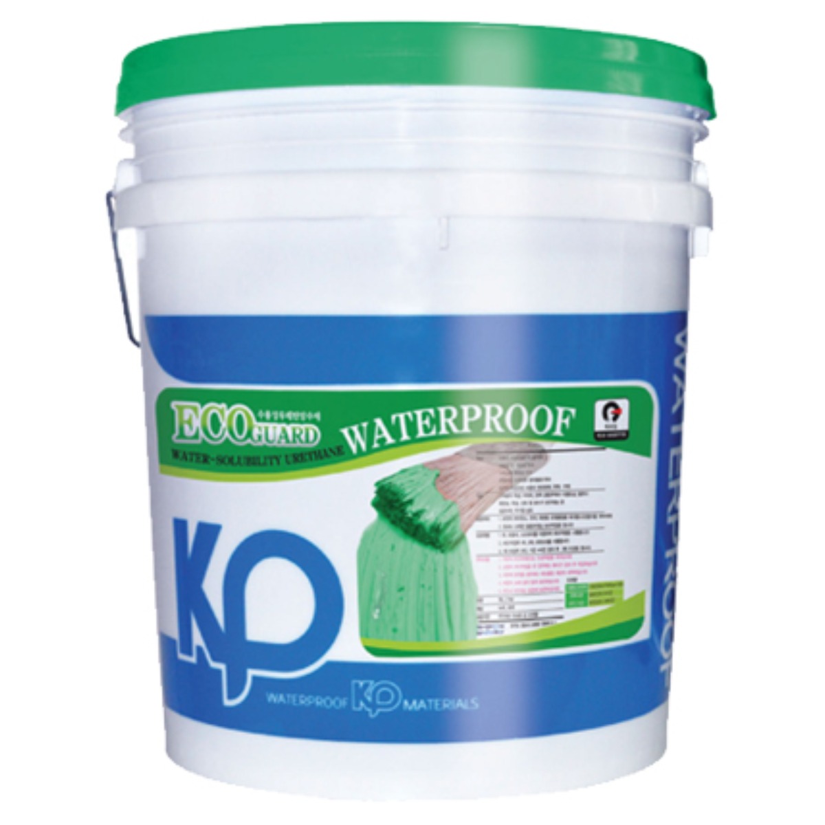 KP/수성도막방수제/에코가드/, 녹색, 4kg, 1개 26,250원