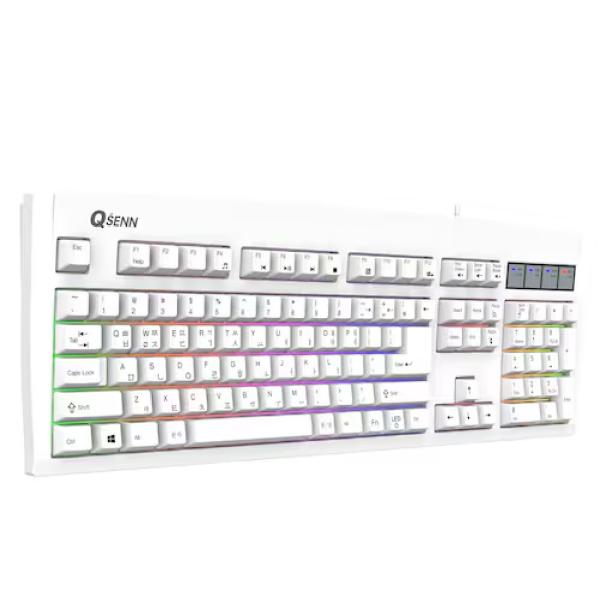 큐센 QSENN SEM-DT35S LED Stella 멤브레인 게이밍 키보드 화이트 17,400원