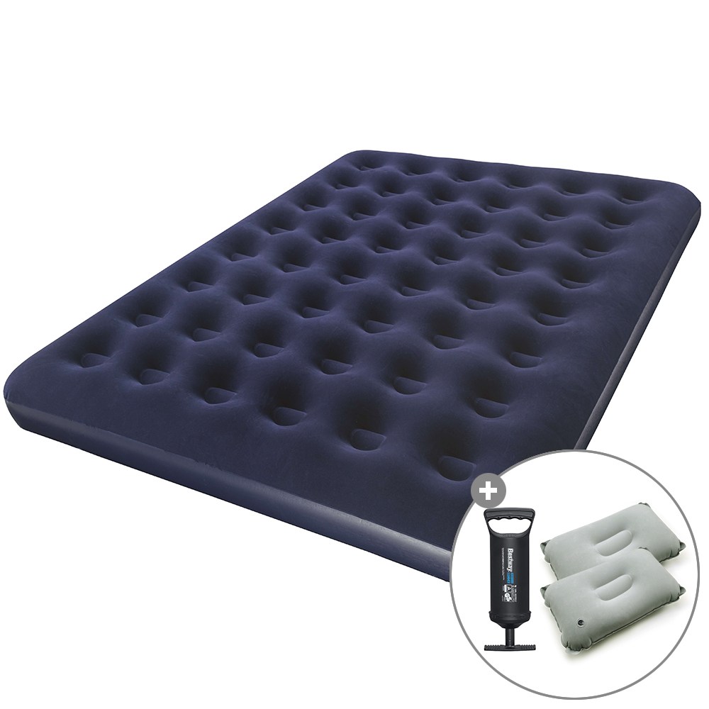 캠프빌리지 베스트웨이 에어매트+베개 2개+작은손펌프 세트, 블루 21,590원