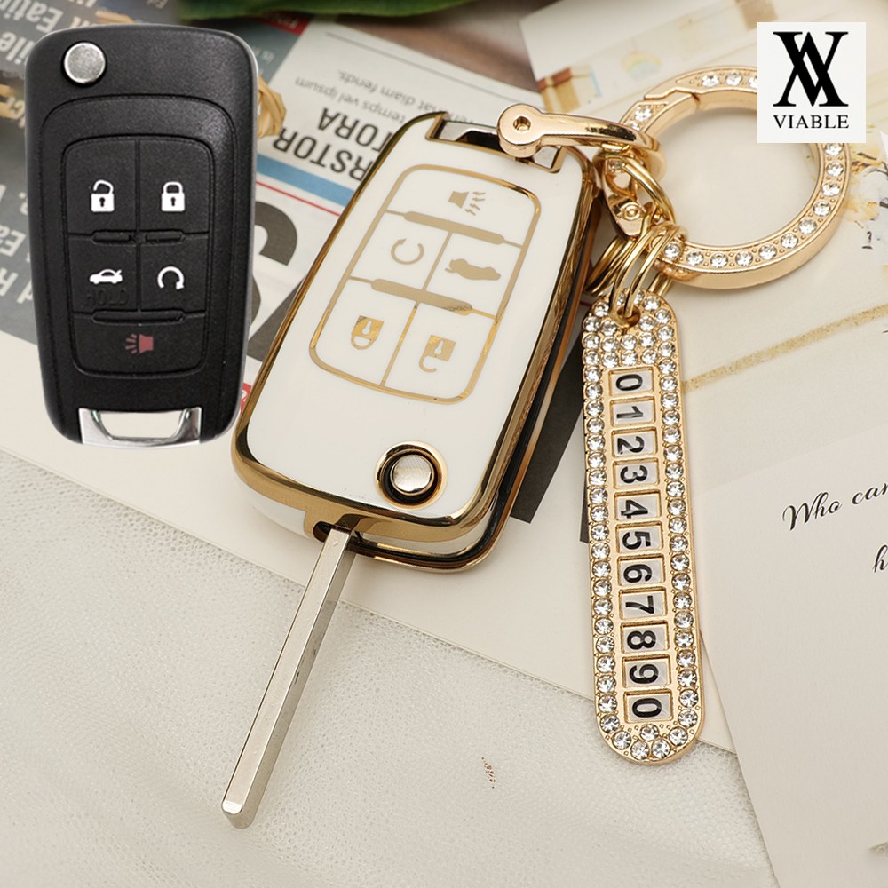 바이어블 쉐보레 5버튼 폴딩키 TPU 키케이스 번호판 큐빅 키링 세트 임팔라 10,400원