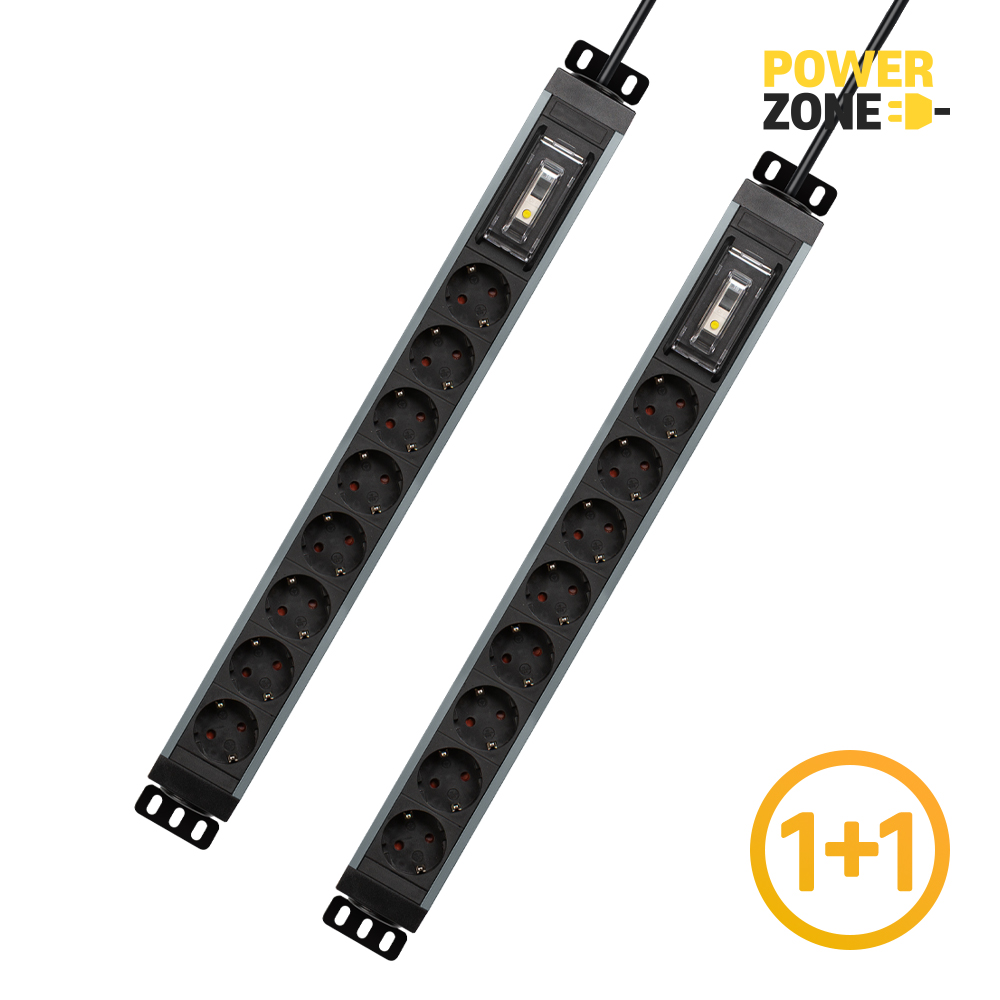 1+1 파워존 고용량 알루미늄 누전차단 8구멀티탭 통합스위치 서버탭 70cm 1.5m 3m 5m 7m 92,160원