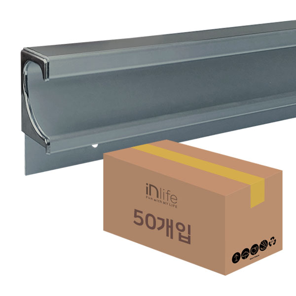 인라이프 가구 싱크대 스마트바 18T 손잡이 흑니켈무광 346mm 50개입 박스 141,860원