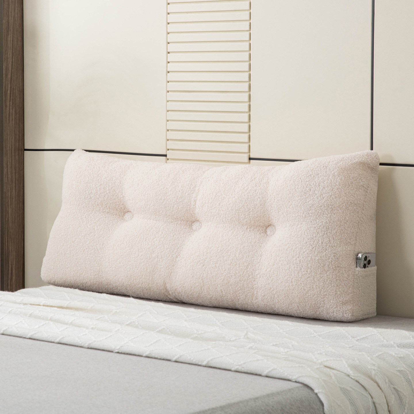 CLOREX 삼각 등받이 쿠션 쇼파 침대 헤드 쿠션, 베이지 32,800원