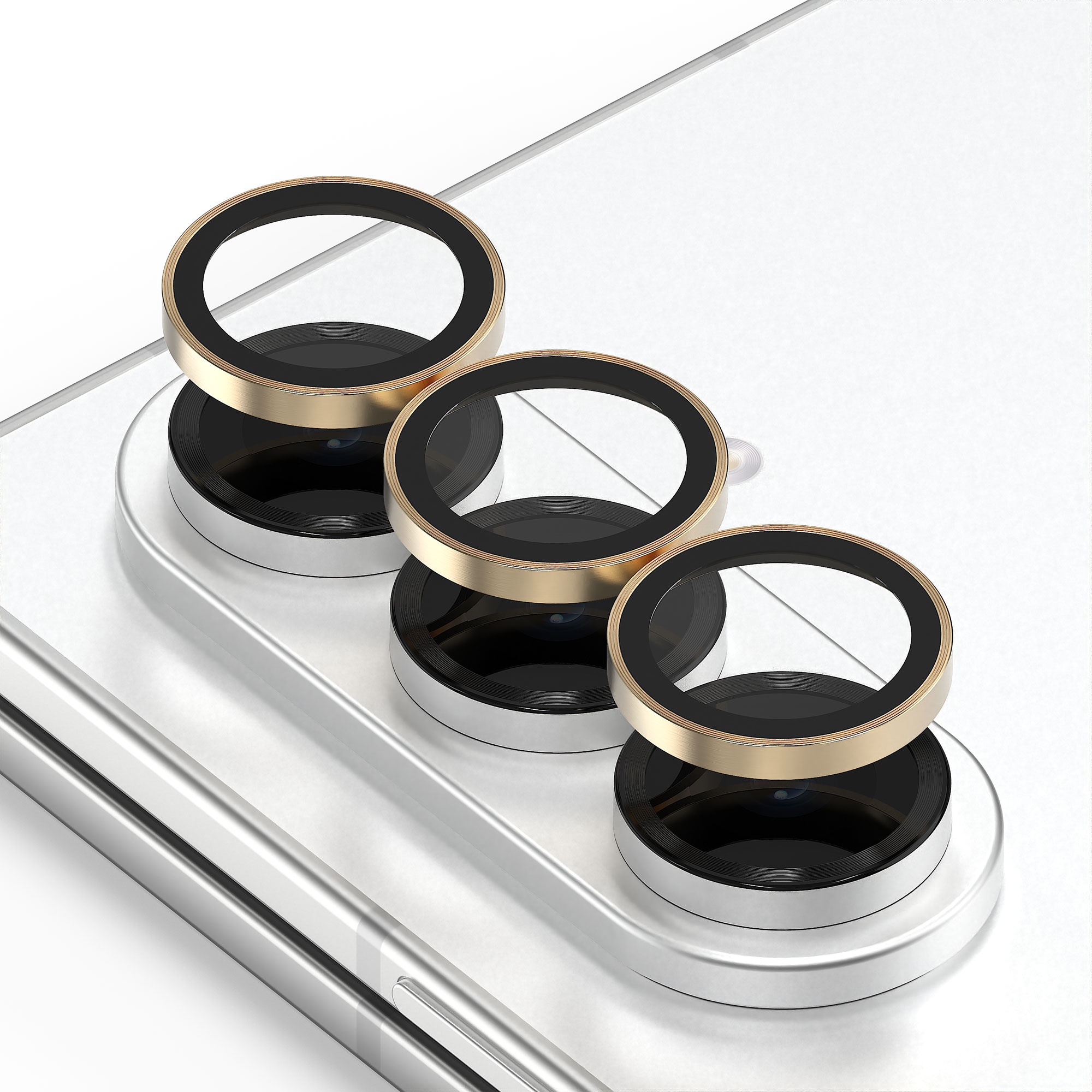 모란카노 메탈 링 강화유리 휴대폰 카메라 보호필름 세트 골드, 1세트 6,900원