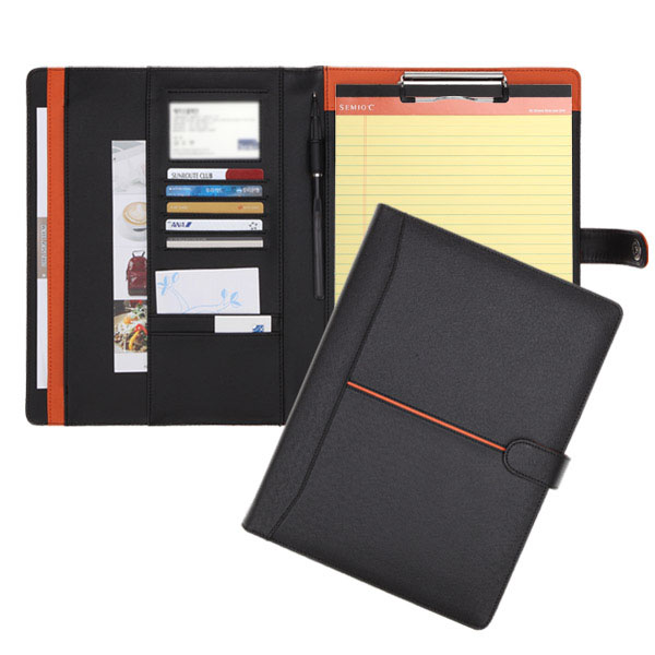 세미오콜렉션 BJ1206 A4 서류홀더, 검정/오렌지 투톤, 1권 26,500원