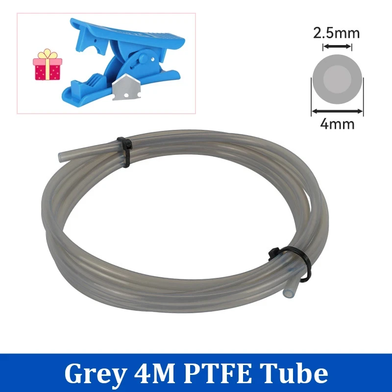 밤부랩  PTFE 튜브 2.5mm 4mm P1S AMS A1 미니 3D 프린터  파이프 X1C 커넥터 화이트 그레이 LITE 16,000원