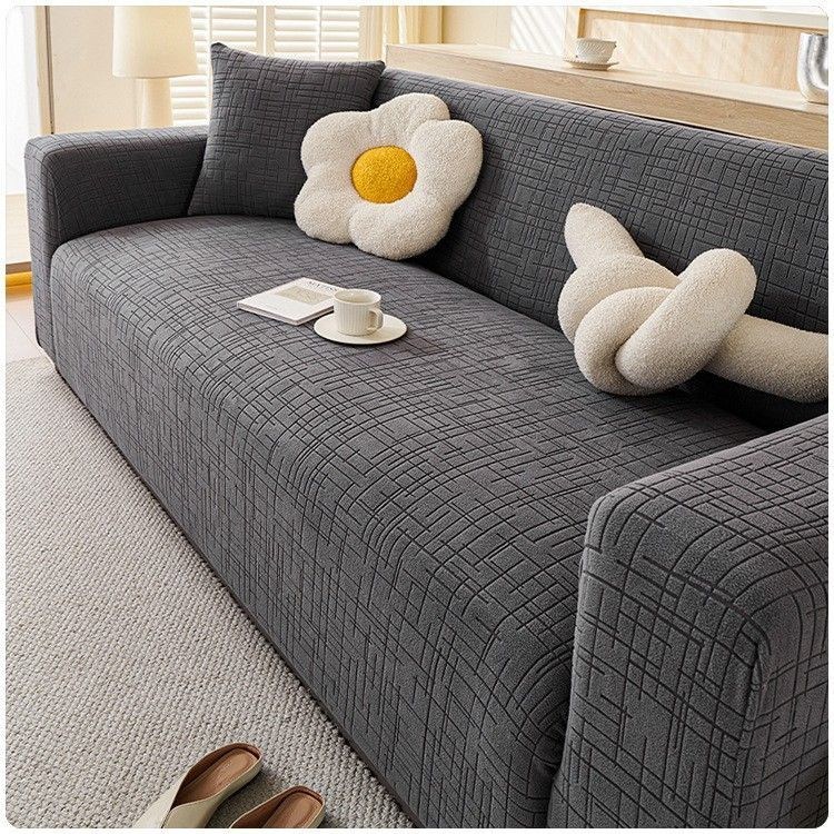 가남 사계절 소파커버 전방위 소포 방지 고탄력 미끄럼 소파 커버, 1개, 다크 그레이 37,900원