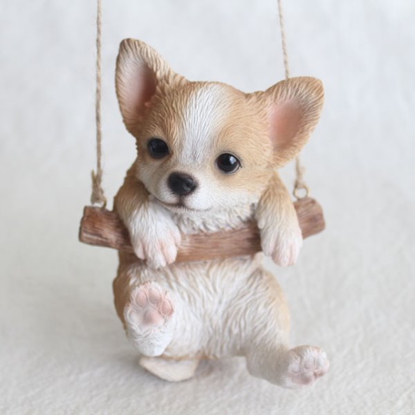 아네샵 데롱 장모치와와 강아지 장식품 강아지 인테리어 조각상 미니어처 피규어 장식 소품 34,000원