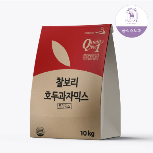 이브레드 찰보리 호두과자믹스 10kg 홈베이킹 붕어빵 케익 와플 스콘 업소용반죽 62,500원