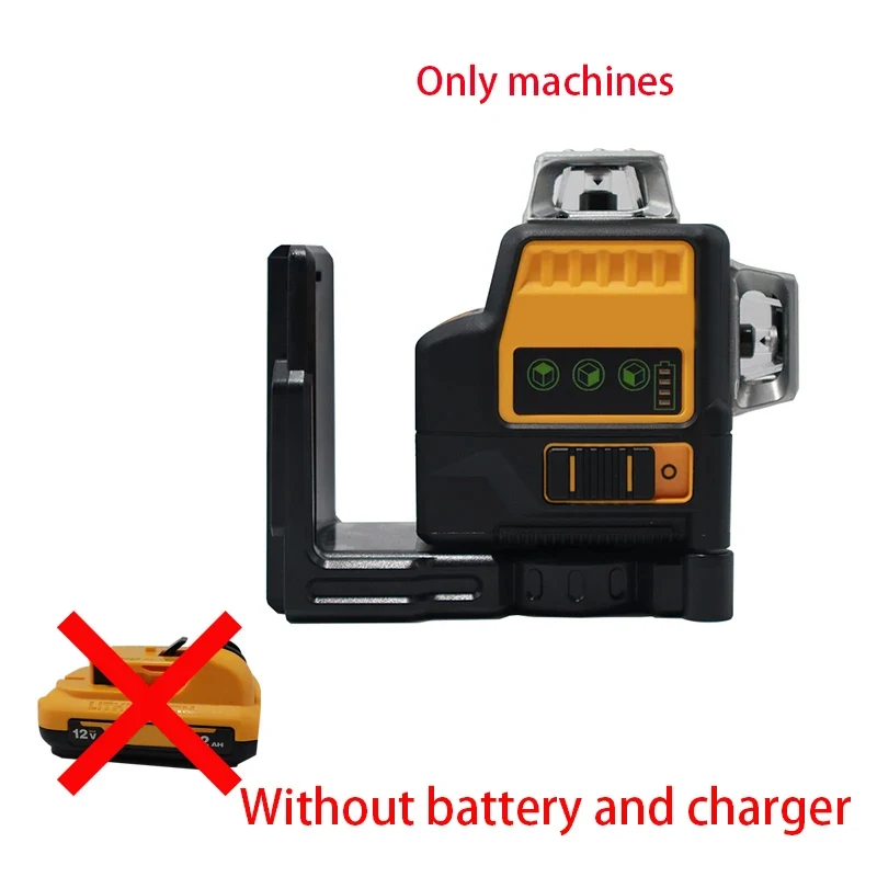 2025년 신형 12V 리튬 배터리 레이저 마킹 기기 3면 360도 °   12라인 그린 레이저 레벨 수직 자동 수평 68,000원