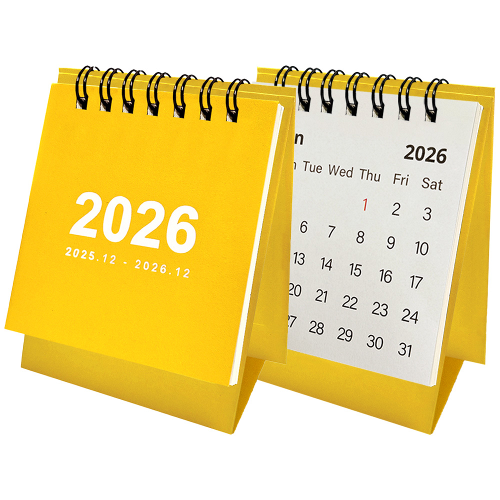 연휴표시 2026년 책상 미니달력 데스크캘린더 2025년 12월 포함 5,300원