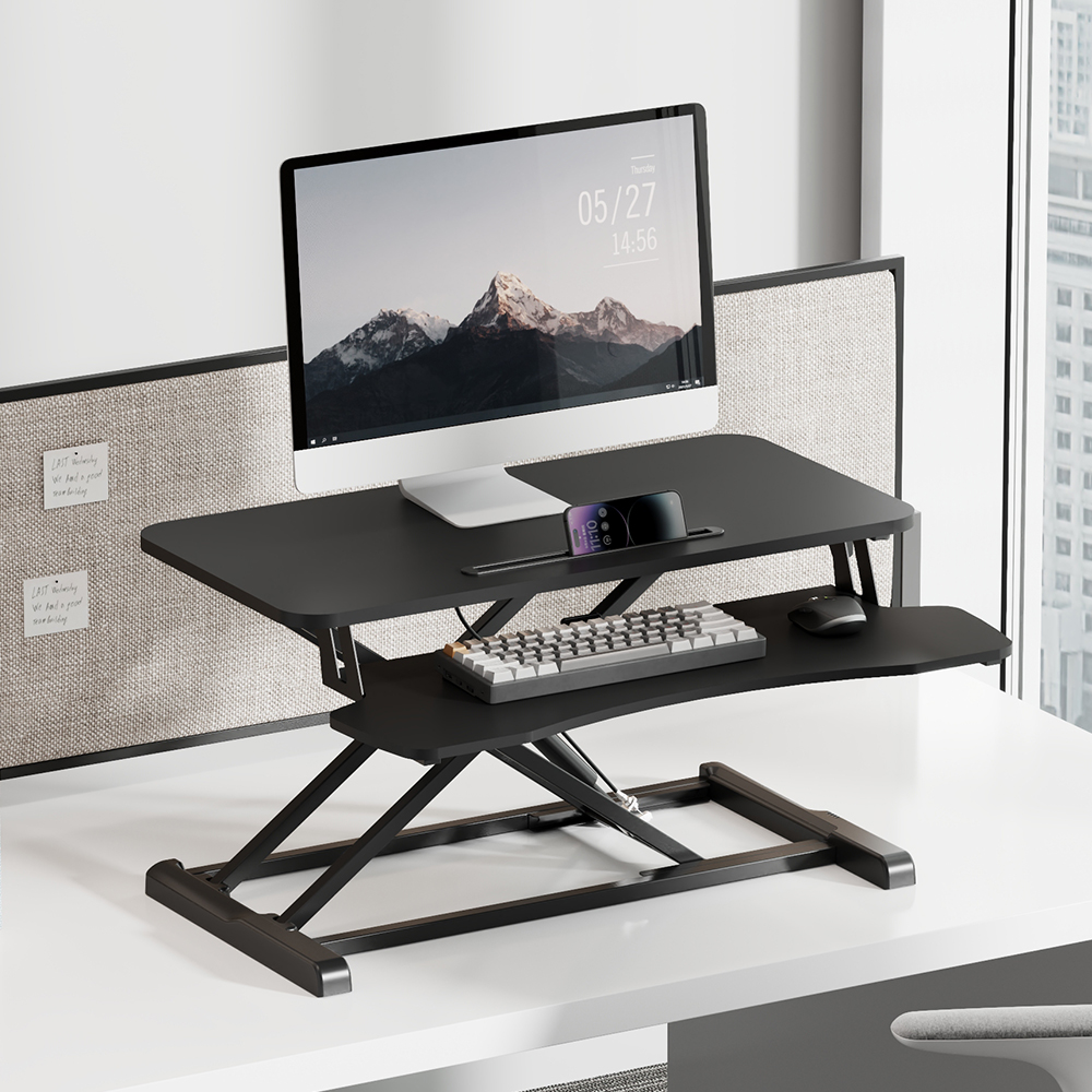 엘디엘마운트 높이조절 스탠딩 책상 모션데스크 APL-SMD800, 매트 블랙 82,000원