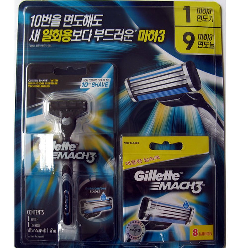 초특가 / 질레트 마하3 면도날 8입+ 마하 3 면도기 39,550원
