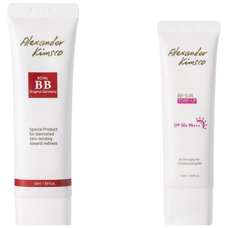알렉산더킴스코 로얄 비비크림 50ml & 비비 썬크림 50ml 세트 톤업 보습 커버 SPF, 1개 99,000원
