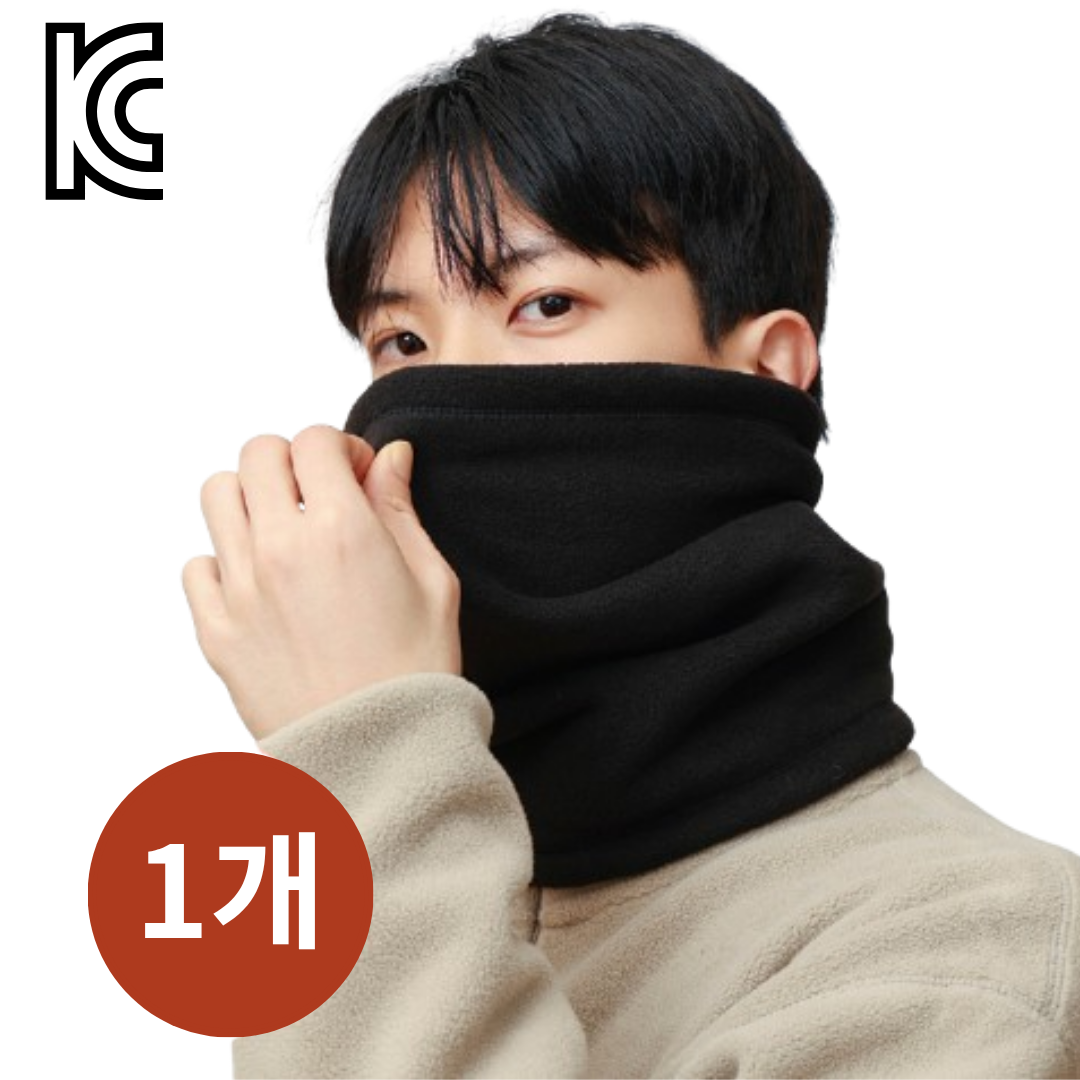 모어나인 겨울 방한 기모 남여공용 스포츠 작업 넥워머 목토시, 블랙, 1개입 5,700원