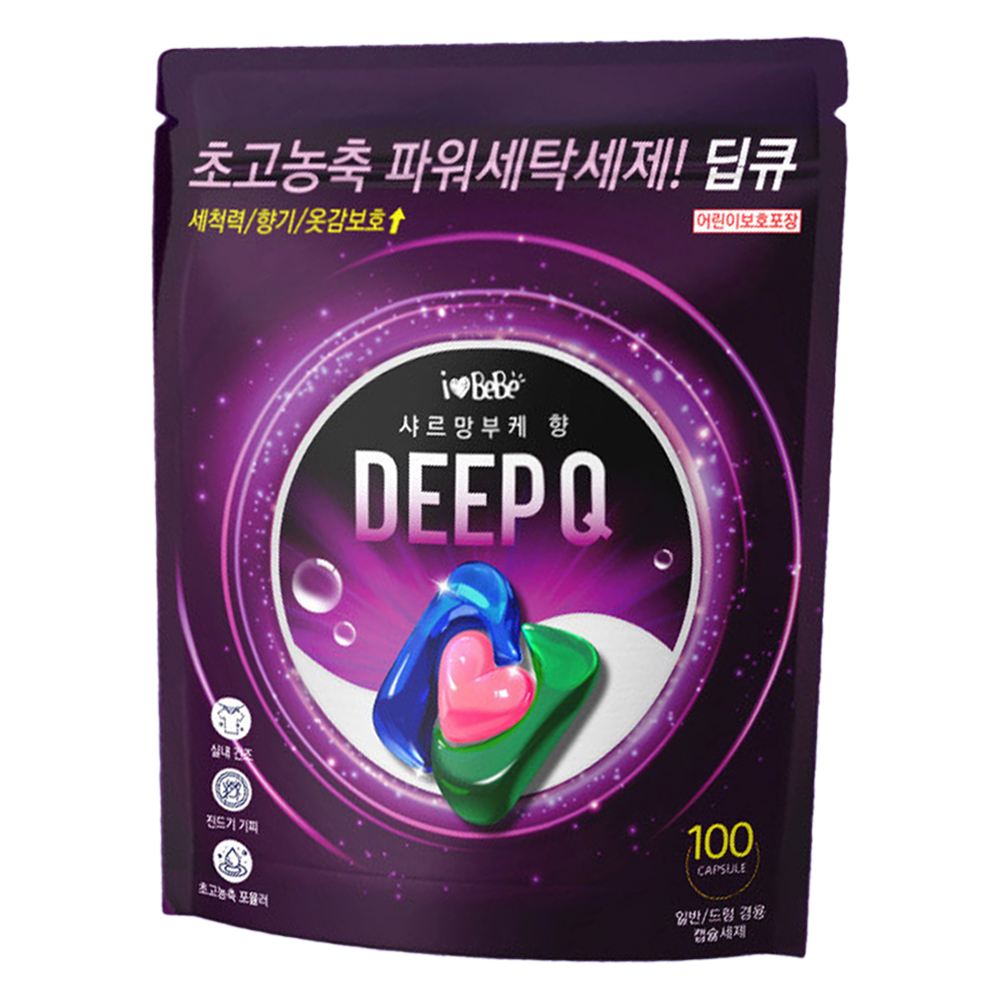 아이러브베베 딥큐 캡슐세제 샤르망부케향 1kg 8,720원