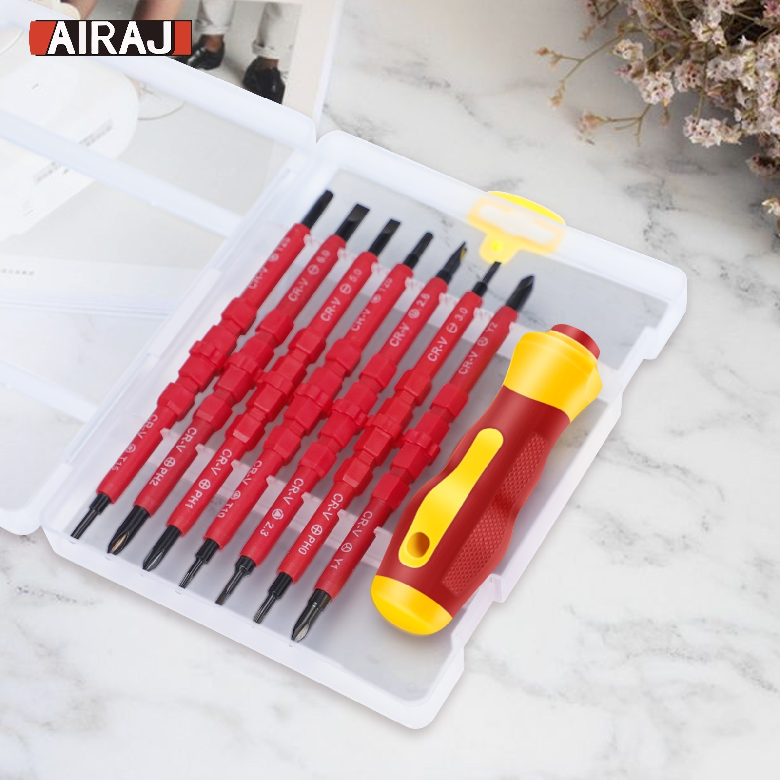 AIRAJ 15in1 볼트 세트 전기 기술자 DIY 수리 전용 고강도 내구성 강화 산업용 가정용 다용도 볼트 조립 툴, 1개, 15 PCS 6,800원