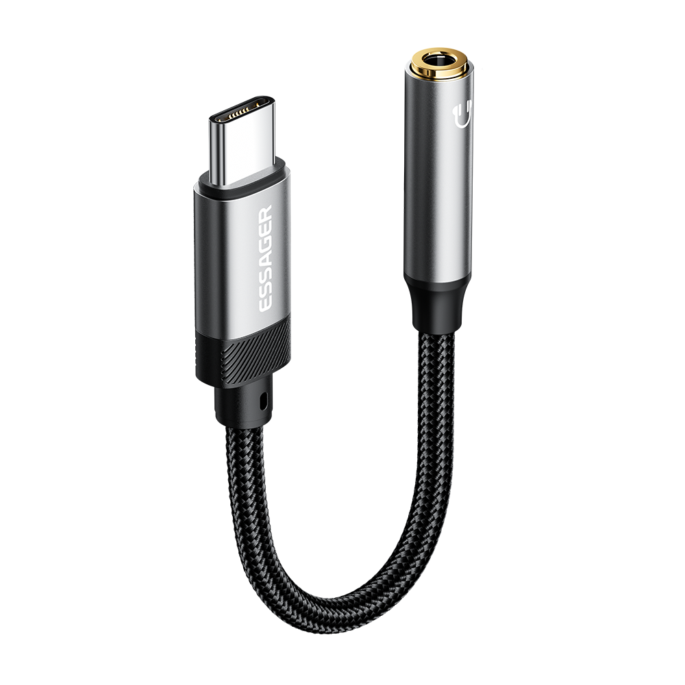 Essager C타입 to 3.5mm 오디오 변환 젠더 3.5 to c타입 이어폰 젠더 c to aux 젠더, 1개, 143mm 11,900원