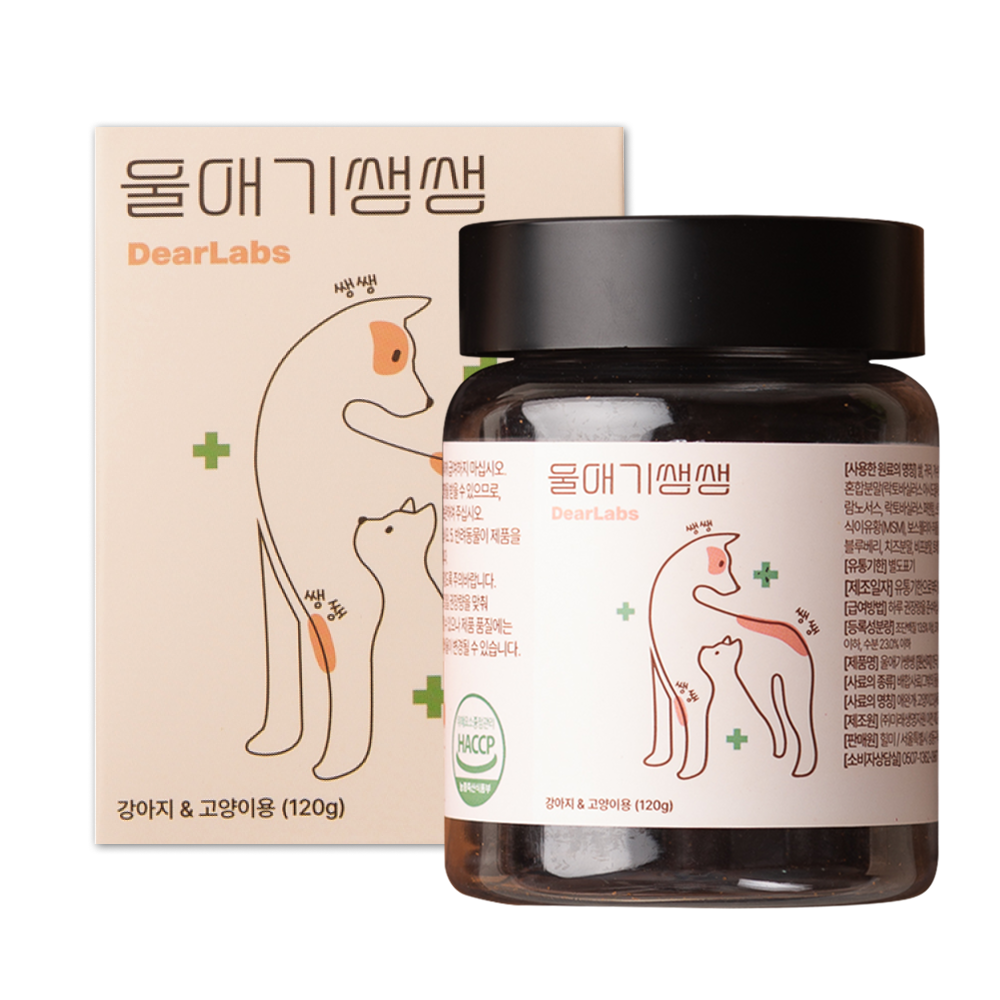 울애기쌩쌩 반려동물 종합영양제 눈 피부 관절 면역 장 케어, 60정, 종합영양제, 1개, 현재가 26,790원