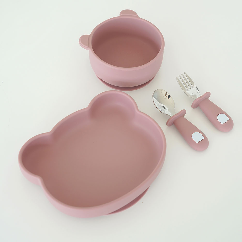 버들 고미 실리콘 흡착 그릇세트 이유식판 자기주도식판 스푼세트 간식그릇 유아식기 흡착볼 그릇 이유식기 아기밥그릇 BPA FREE, 로지탄, 1개 34,600원