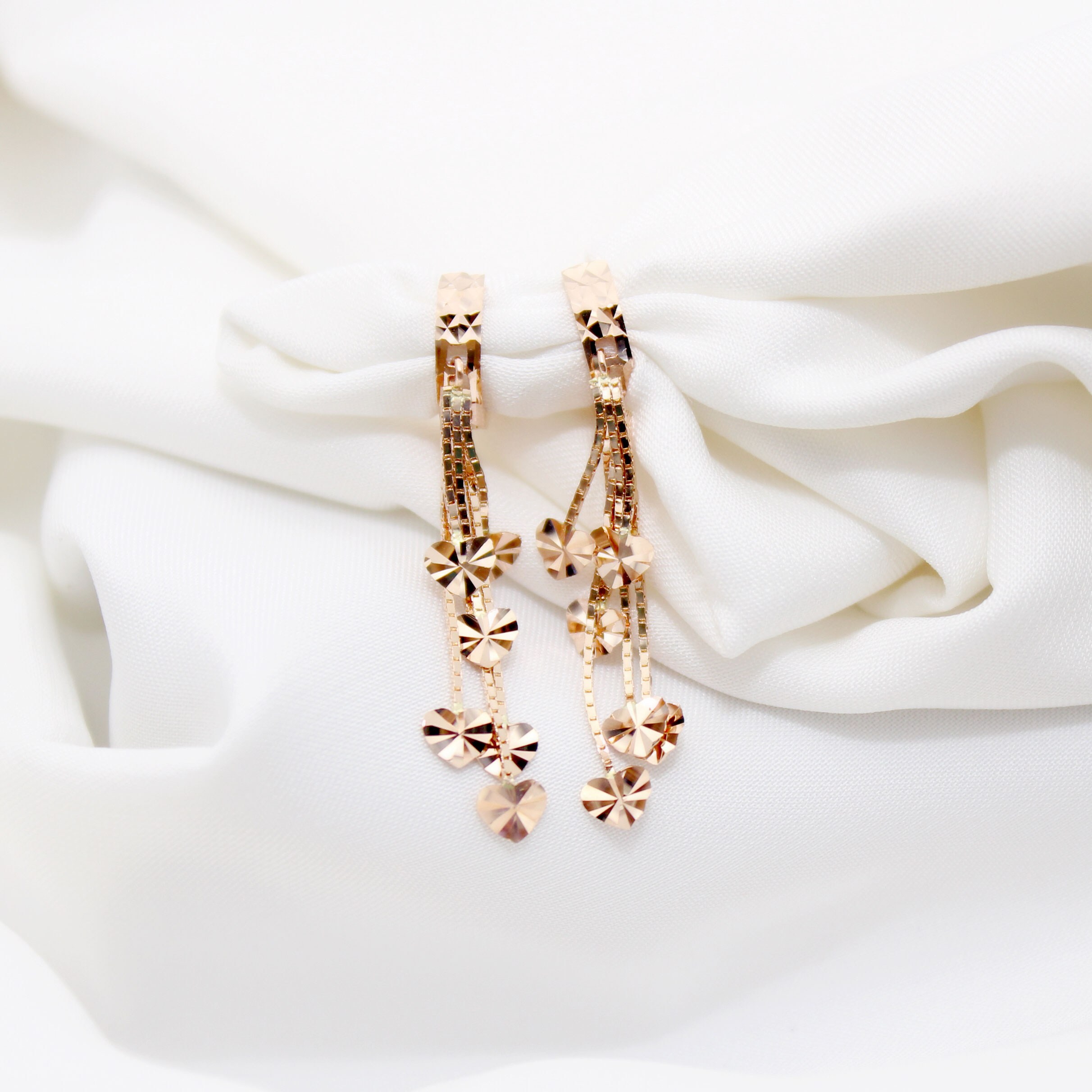 체리스쥬얼리 14k 18k 로즈골드 롱귀걸이 하트 골드 선물 (E301) 517,790원