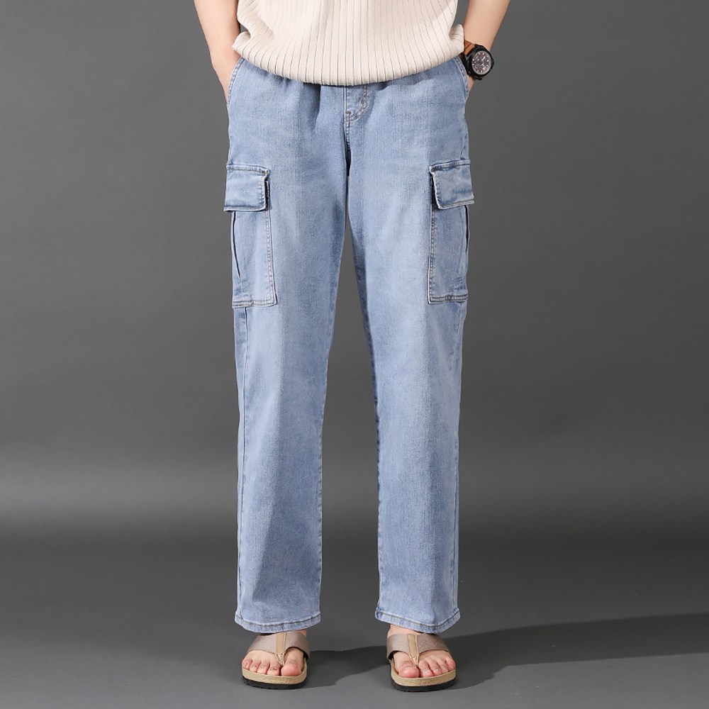 후앙스 와이드 씬 밴딩 카고 데님 팬츠 GZCP-5169 29,800원