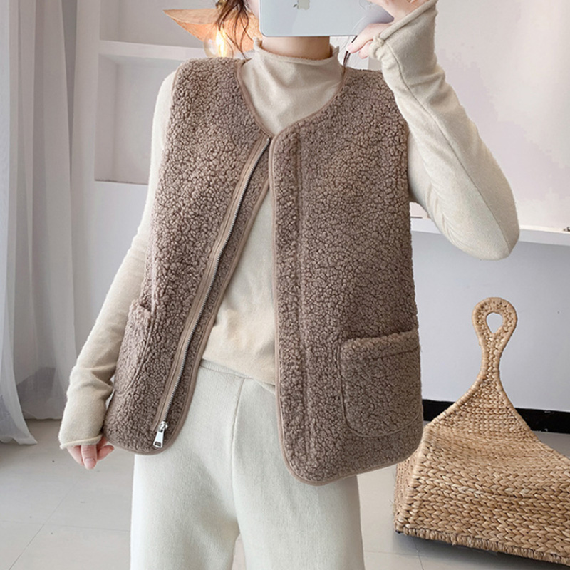 반야스토리 여성용 뽀글이 플리스 집업 베스트 PP136 7,900원