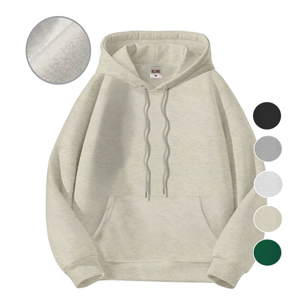 이라인 국산 기모 후드티 베이직룩 남녀공용 특양면 무지 22,900원