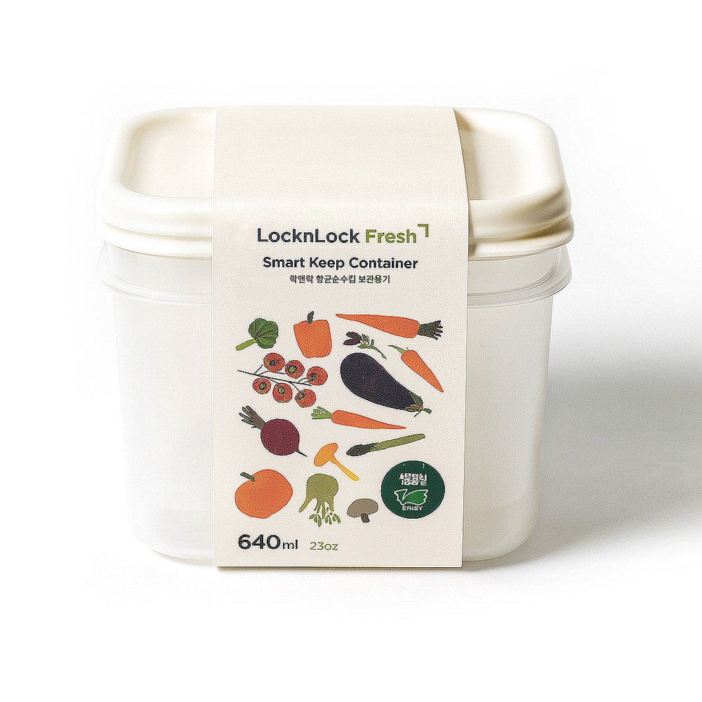 락앤락 비스프리 항균순수킵 밀폐용기 반찬통, 640ml 2P, 1개 13,000원