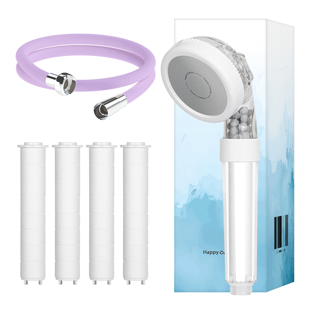해피달링 3WAY 필터 샤워기 + 필터 4개 + 코튼캔디 샤워호스 2m 세트 13,900원