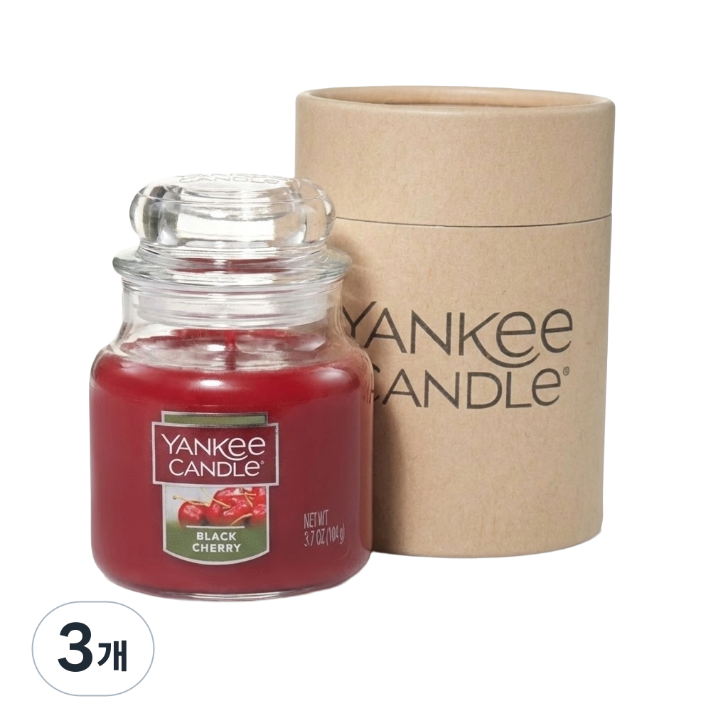 양키캔들 자캔들(스몰, 선물용팩), 3개, 104g, 블랙체리, 현재가 28,800원