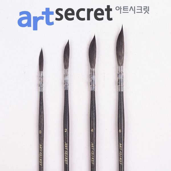 새한아트 아트시크릿 688 SQ DS 고급 청솔모 수채화 브러쉬 앵글 붓 2,100원