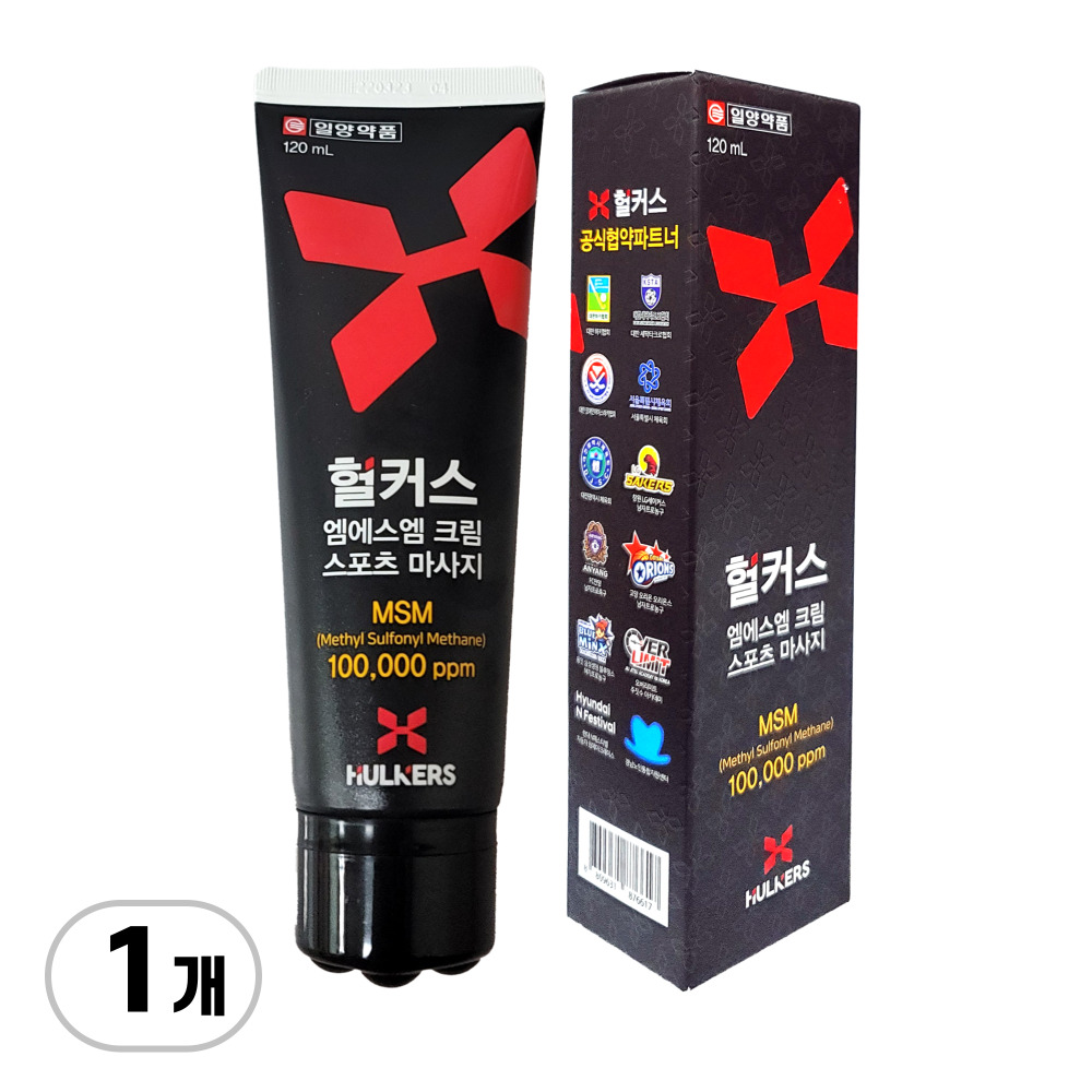 일양약품 헐커스MSM크림 근막이완 스포츠마사지, 1개입, 1개, 120ml 27,500원