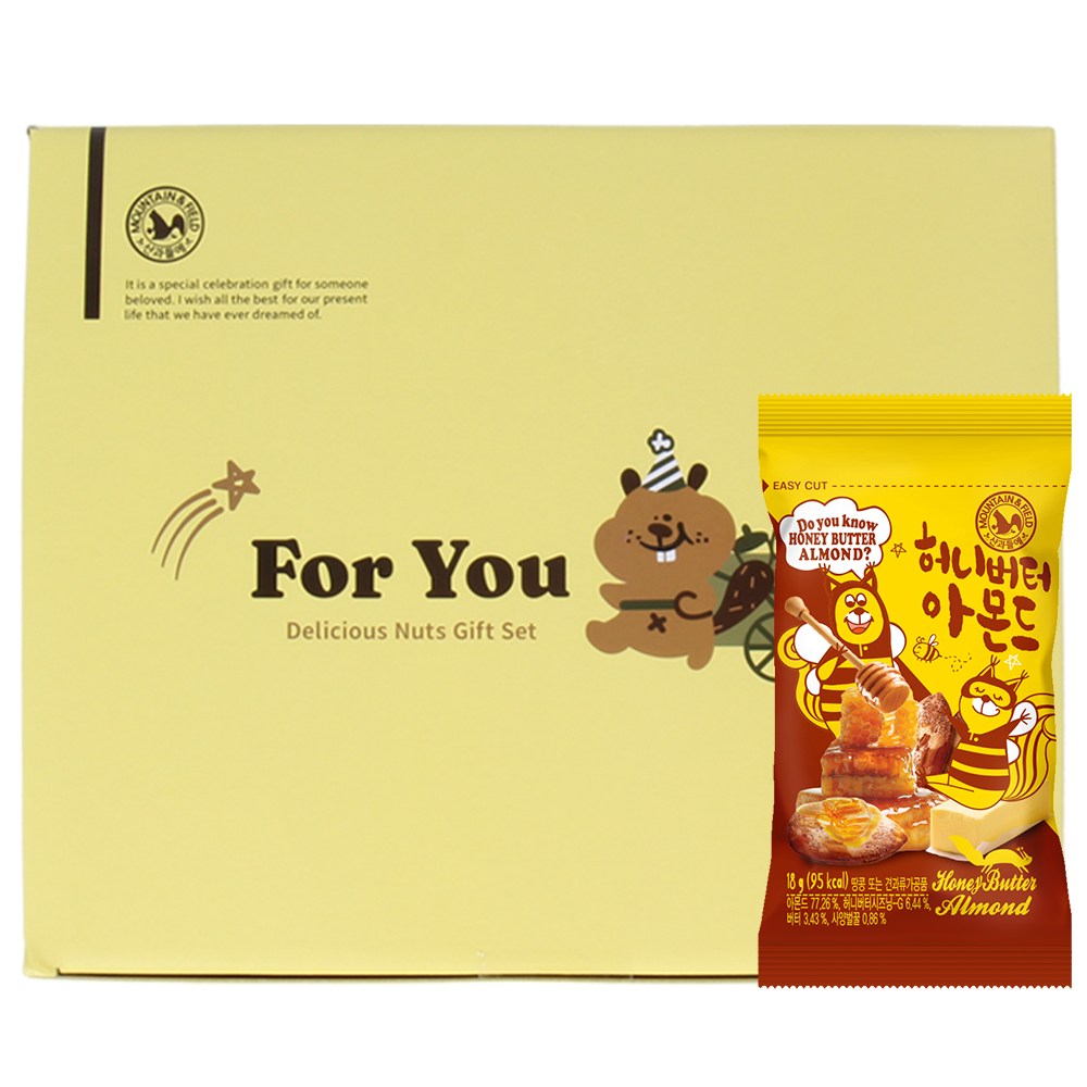 산과들에 허니버터아몬드 50봉 선물세트 25,740원