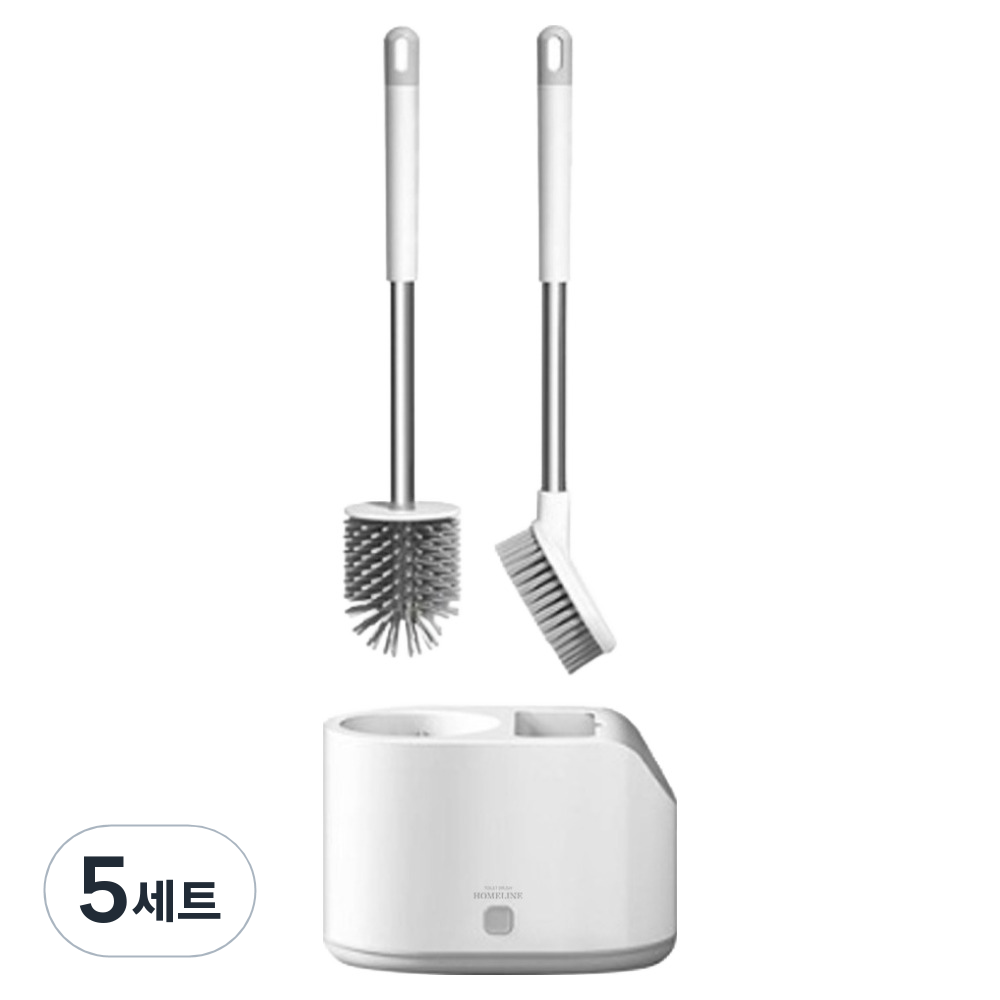 홈라인 벽걸이형 변기솔 청소솔 이중 브러쉬 세트 39,500원
