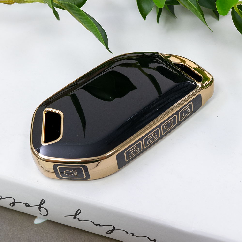 바이어블 기아 호환 자동차 tpu 스마트키 키케이스 키홀더, 기아 9버튼 TA74_블랙골드 7,500원