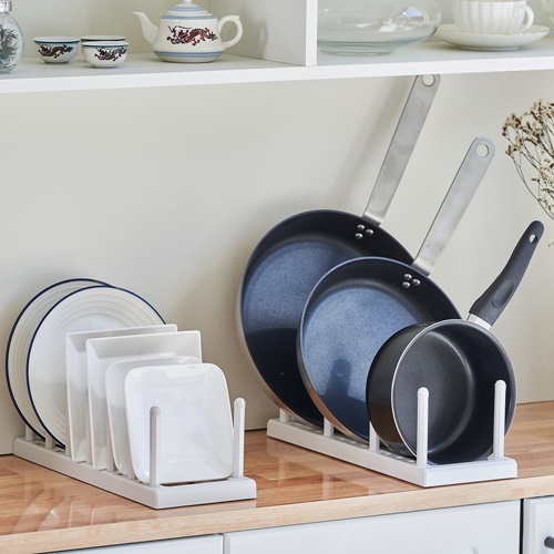 멜든 길이조절 주방 접시꽂이 그릇건조대 접시정리대 싱크대 정리 주방 선반 2개 세트, 흰색 + 흰색 (개당 스틱20개 포함), 1개 20,930원