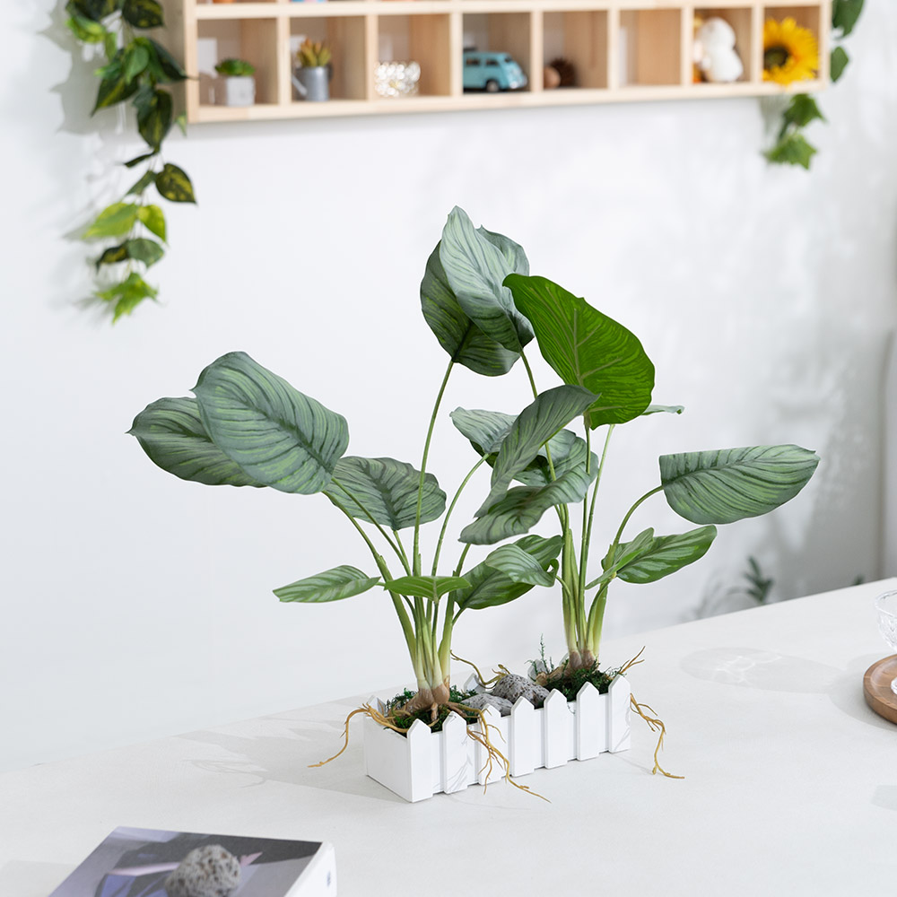 초록 공기정화 조화식물 울타리 화분 set 43cm 인테리어 실내 장식 테이블 꾸미기 소품 31,350원