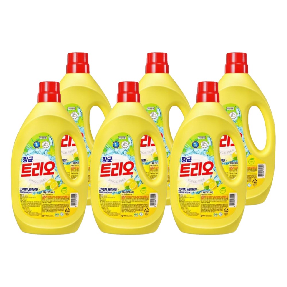애경 항균 트리오 강력한 세척력 레몬향 주방세제 973ml 17,390원