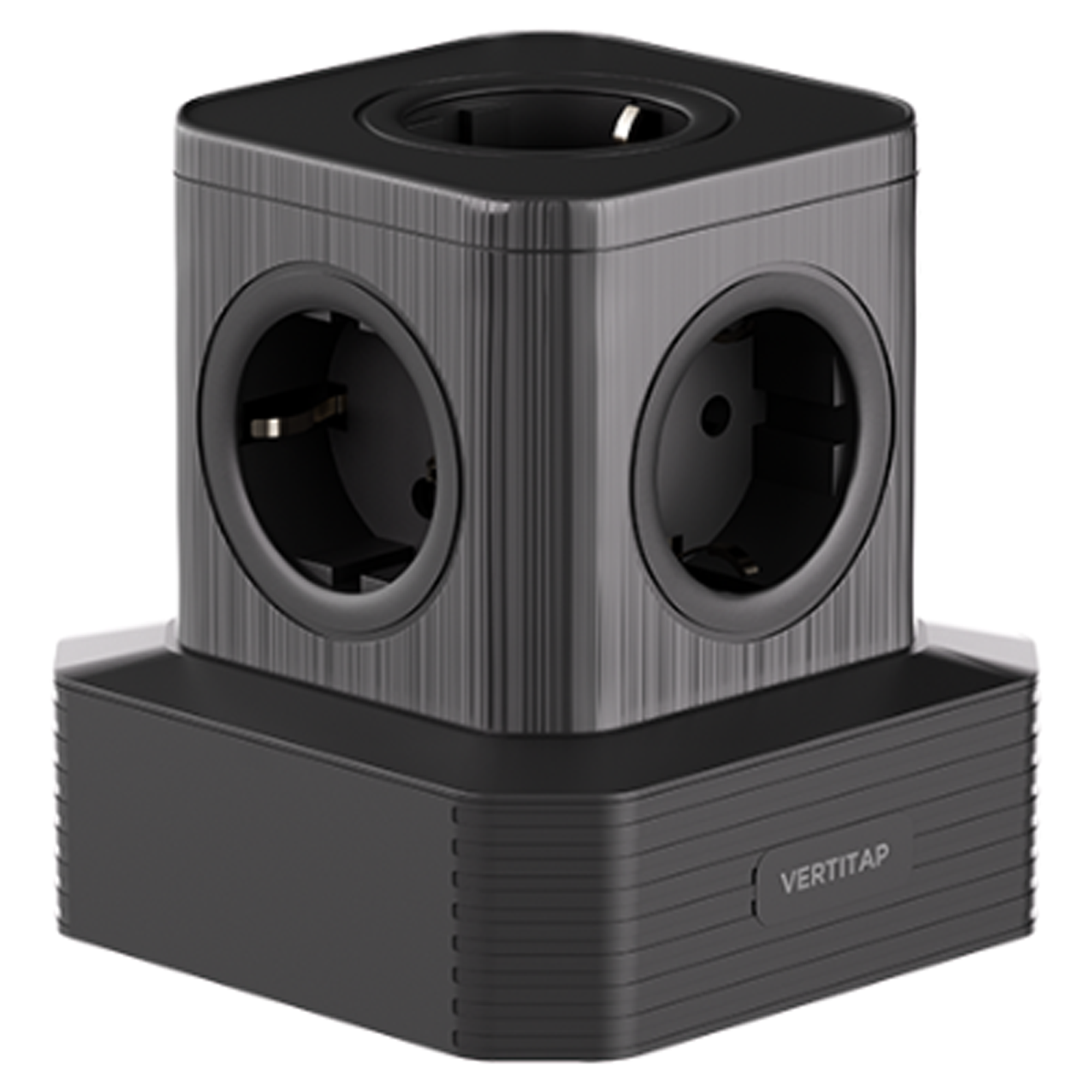 버티탭 버티컬 고용량 4000W 타워 멀티탭 큐브 5구 basic, 블랙, 1개 27,000원