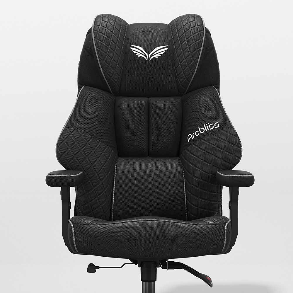 Arcbliss 침대형 리클라이너 특대형 중역 pc방 게이밍 컴퓨터 메쉬 의자, 블랙 219,000원